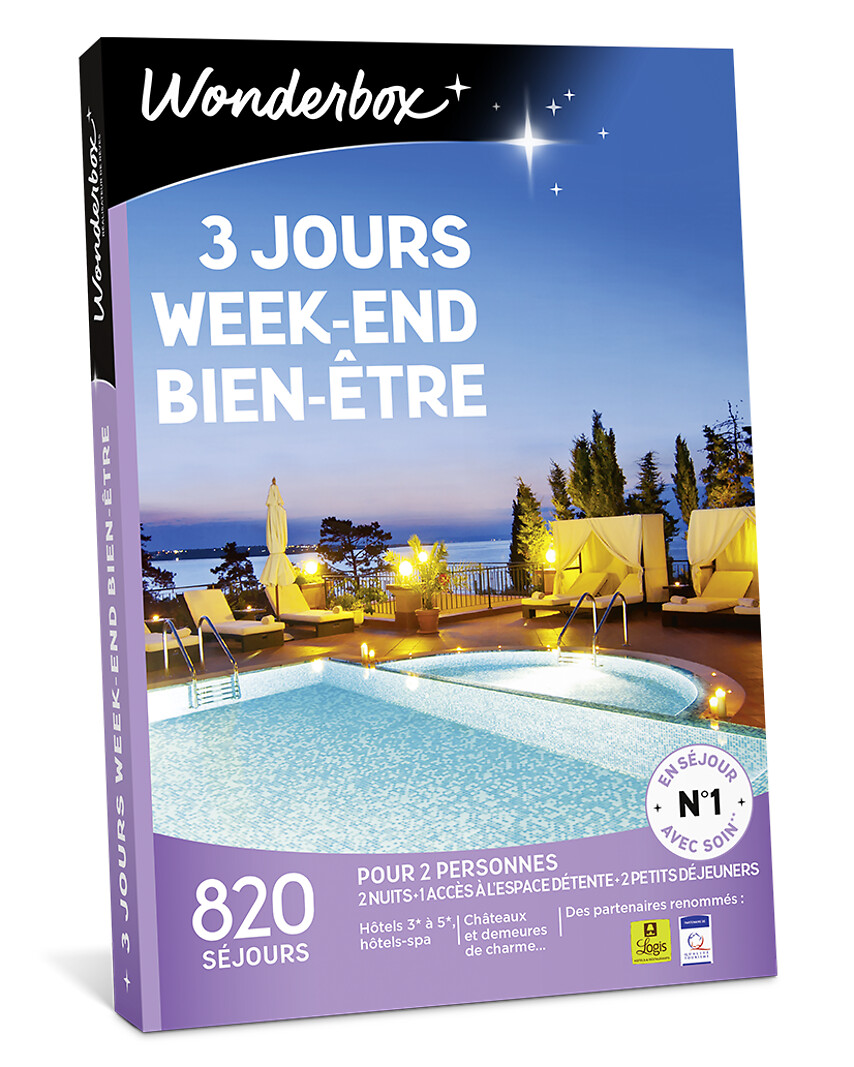 Coffret Cadeau 3 jours week-end bien-être