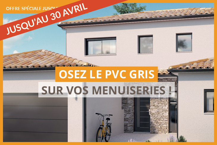 Osez le PVC Gris sur vos menuiseries !