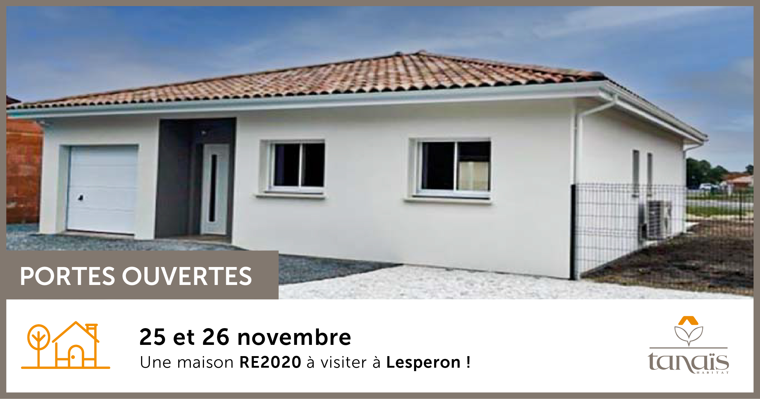 PORTES OUVERTES : Venez visiter la première maison RE2020 des Landes !